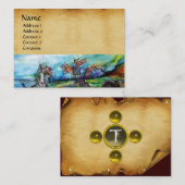 RIDERS IN HET STORM MONOGRAM-perkamentpaz Visitekaartje (Voorkant / Achterkant)