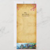 RIDERS IN STORM Knight Horseback Parchment Invite Kaart (Achterkant)