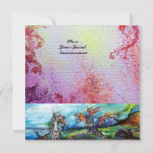 RIDERS IN STORM Medieval Knight Horseback Paars Kaart (Achterkant)