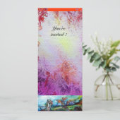 RIDERS IN STORM Medieval Knight Horseback Paars Kaart (Staand voorkant)