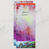 RIDERS IN STORM Medieval Knight Horseback Paars Kaart (Voorkant / Achterkant)