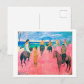 Riders op het strand, Gauguin Briefkaart (Voorkant / Achterkant)