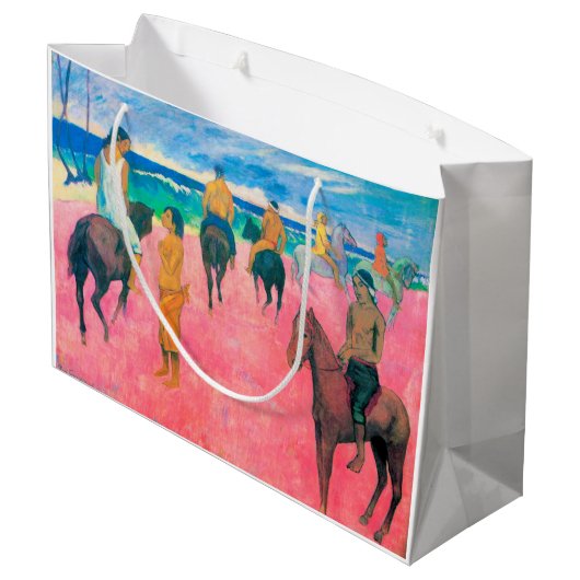 Riders op het strand, Gauguin Groot Cadeauzakje (Achterkant Gekanteld)