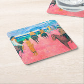 Riders op het strand, Gauguin Kartonnen Onderzetters (Schuin)