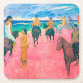 Riders op het strand, Gauguin Kartonnen Onderzetters (Voorkant)