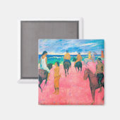 Riders op het strand, Gauguin Magneet (Voorkant / Achterkant)