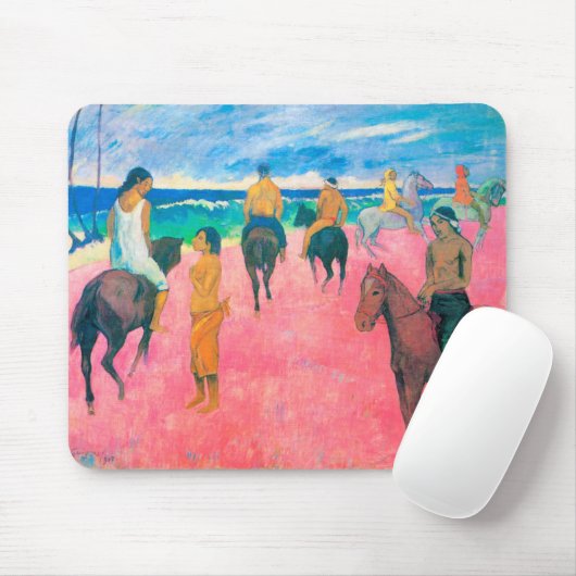 Riders op het strand, Gauguin Muismat (Met muis)