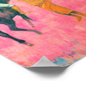 Riders op het strand, Gauguin Poster (Hoek)