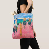 Riders op het strand, Gauguin Tote Bag (Dichtbij)