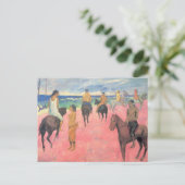 Riders op het strand van Paul Gauguin Briefkaart (Staand voorkant)