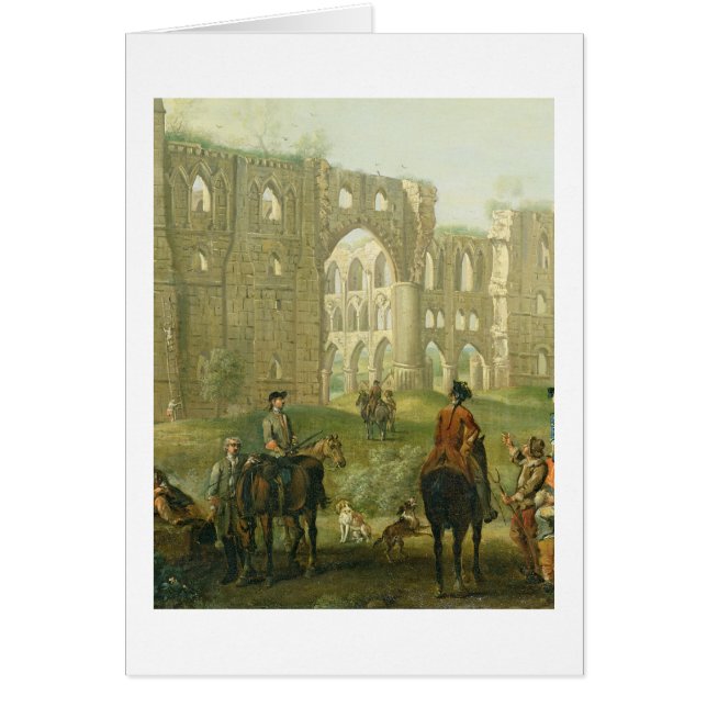 Riders Pausing the Ruins of Rievaulx Abbey, c.1 (Voorkant)