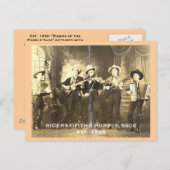 Riders van de Paarse Sage. Briefkaart (Voorkant / Achterkant)