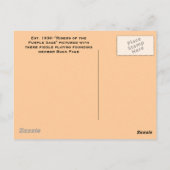 Riders van de Paarse Sage. Briefkaart (Achterkant)