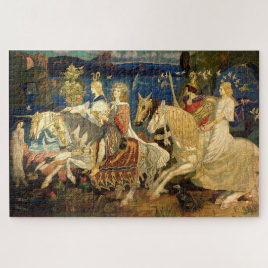Riders van de Sidhe Celtic Revival Art van Duncan Legpuzzel (Horizontaal)