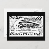 Rides at Pontchartrain Beach, Zephyr Briefkaart (Voorkant / Achterkant)