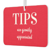 Rideshare-driver Rode harttips worden gewaardeerd Luchtverfrisser (Links)