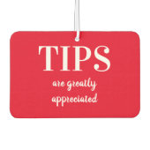 Rideshare-driver Rode harttips worden gewaardeerd Luchtverfrisser (Voorkant)