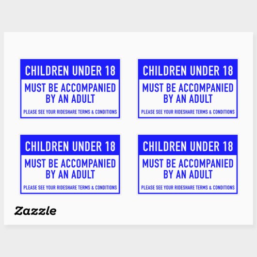 Rideshare Minor Window Sticker (Vel)