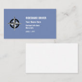 Rideshare-stuurprogramma Visitekaartje (Voorkant / Achterkant)
