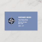 Rideshare-stuurprogramma Visitekaartje (Voorkant)