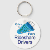 Ridesharingstuurprogramma's uitkiezen sleutelhanger (Voorkant)