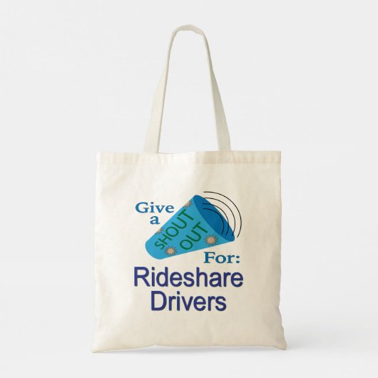Ridesharingstuurprogramma's uitkiezen tote bag (Achterkant)