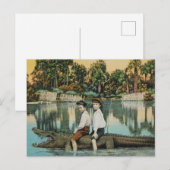 Ride'um Gator Grappige Ansichtkaart Briefkaart (Voorkant / Achterkant)