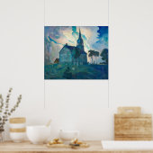 Ridge Church door Newell Convers Wyeth Poster (Keuken)