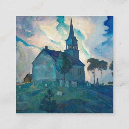 Ridge Church van Newell Convers Wyeth Informatiekaartje (Voorkant)