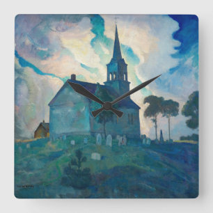 Ridge Church van Newell Convers Wyeth Vierkante Klok