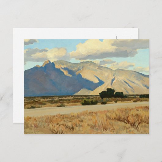 Ridge en Rillito, Arizona, Maynard Dixon Briefkaart (Voorkant / Achterkant)