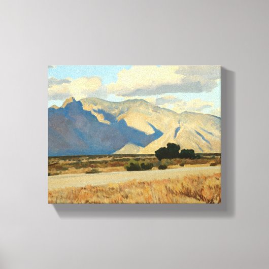 Ridge en Rillito, Arizona, Maynard Dixon Canvas Afdruk (Voorkant)