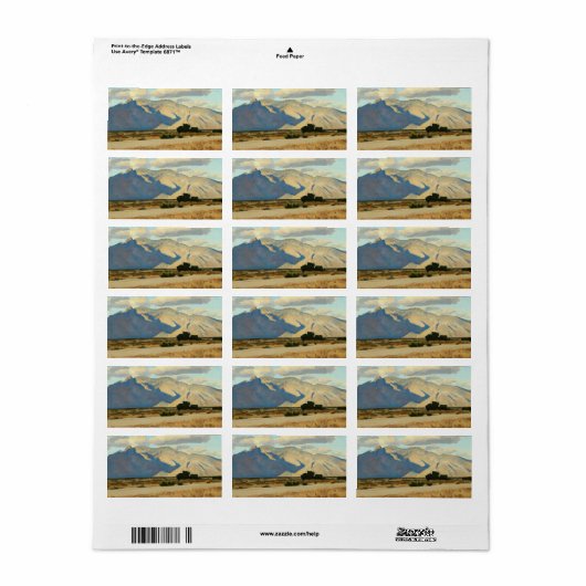 Ridge en Rillito, Arizona, Maynard Dixon Etiket (Full Sheet)