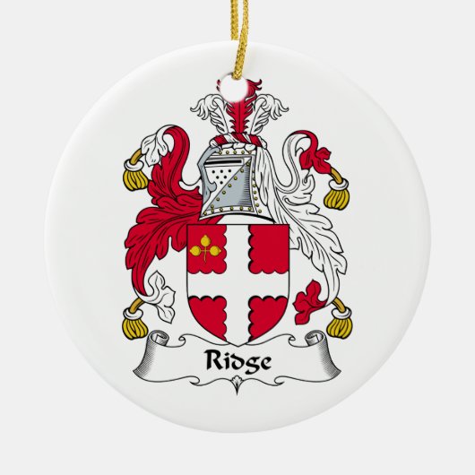 Ridge Family Crest Keramisch Ornament (Voorkant)