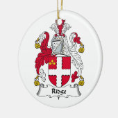 Ridge Family Crest Keramisch Ornament (Links)