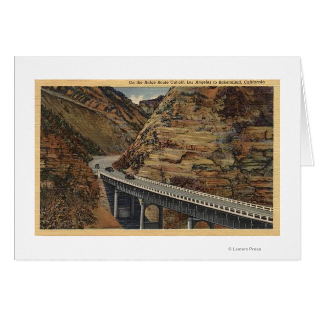 Ridge Route Cut-off, die naar Bakersfield gaat (Voorkant Horizontaal)