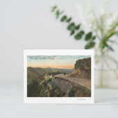 Ridge Route, die Castaic Creek over het hoofd ziet Briefkaart (Staand voorkant)