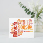 Ridgeback Briefkaart (Staand voorkant)