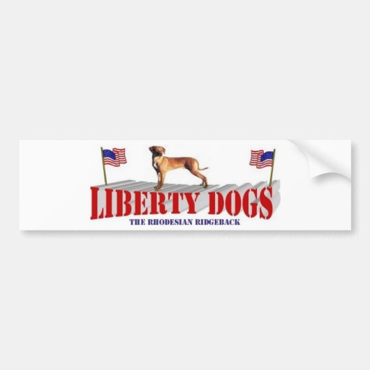 Ridgeback Bumpersticker (Voorkant)