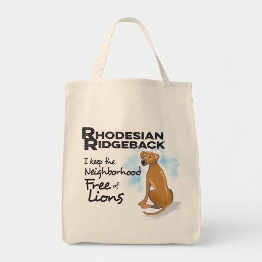Ridgeback Canvas tas Rhodesian (Voorkant)