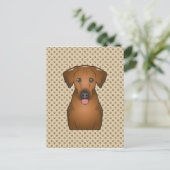 Ridgeback Cartoon Rhodesian Briefkaart (Staand voorkant)