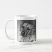 Ridgeback Dog Art van Glenda S. Harlan Koffiemok (Links)