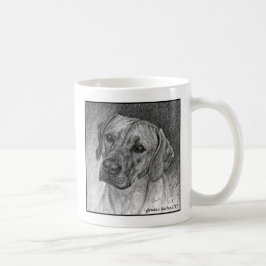 Ridgeback Dog Art van Glenda S. Harlan Koffiemok
