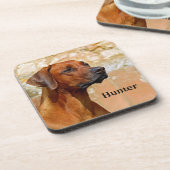 Ridgeback Dog Bier Onderzetter (Linkerzijde)