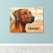 Ridgeback Dog Canvas Afdruk (Insitu (Houten vloer))
