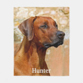 Ridgeback Dog Fleece Deken (Voorkant)