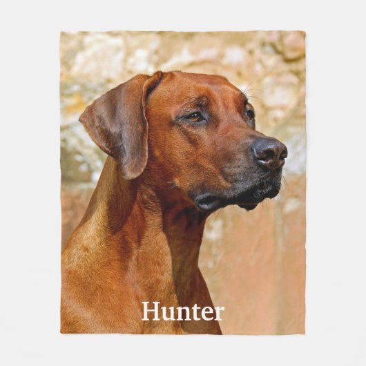 Ridgeback Dog Fleece Deken (Voorkant)