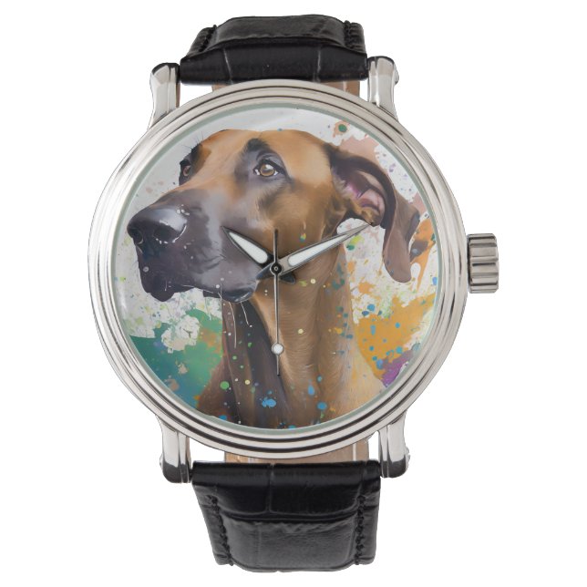 Ridgeback Dog Horloge (Voorkant)