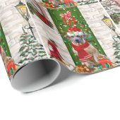 Ridgeback Dog Kerstmis Rhodezesisch Cadeaupapier (Rol Hoek)