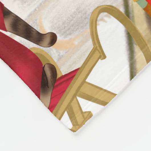 Ridgeback Dog Kerstmis Rhodezesisch Fleece Deken (Hoek)